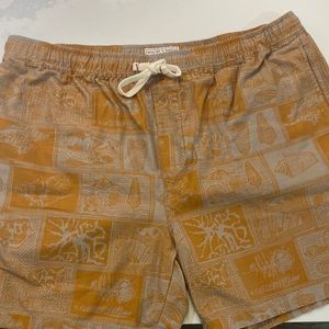 J.Crew Wallace & Barnes 6" drawstring short in block print size XL.